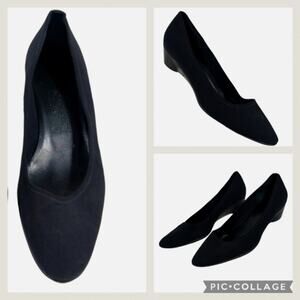 Salvatore Ferragamo Nella Neoprene Nylon Pumps $395 size 9.5    S2590